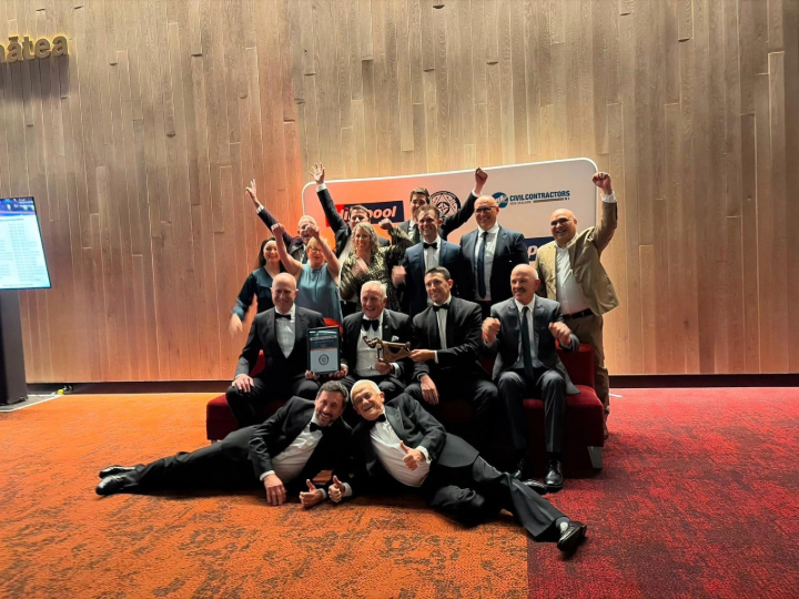 The GAJV team at the CCNZ Hirepool Construction Excellent Awards Night