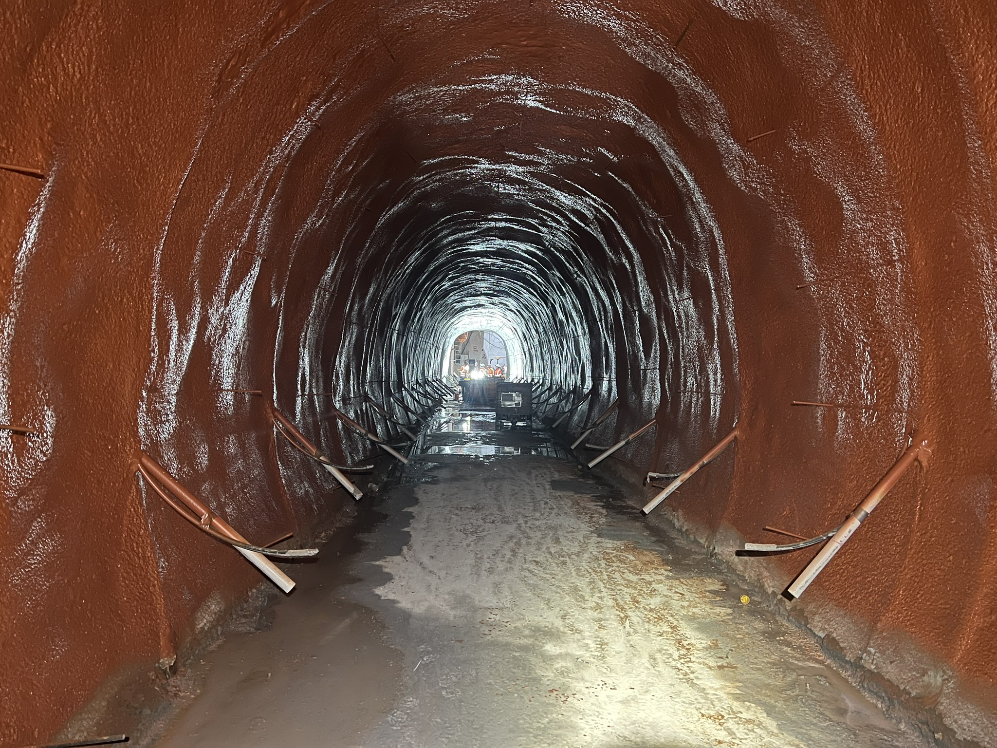 Construction works on the Sandstone Pedestrian Tunnel