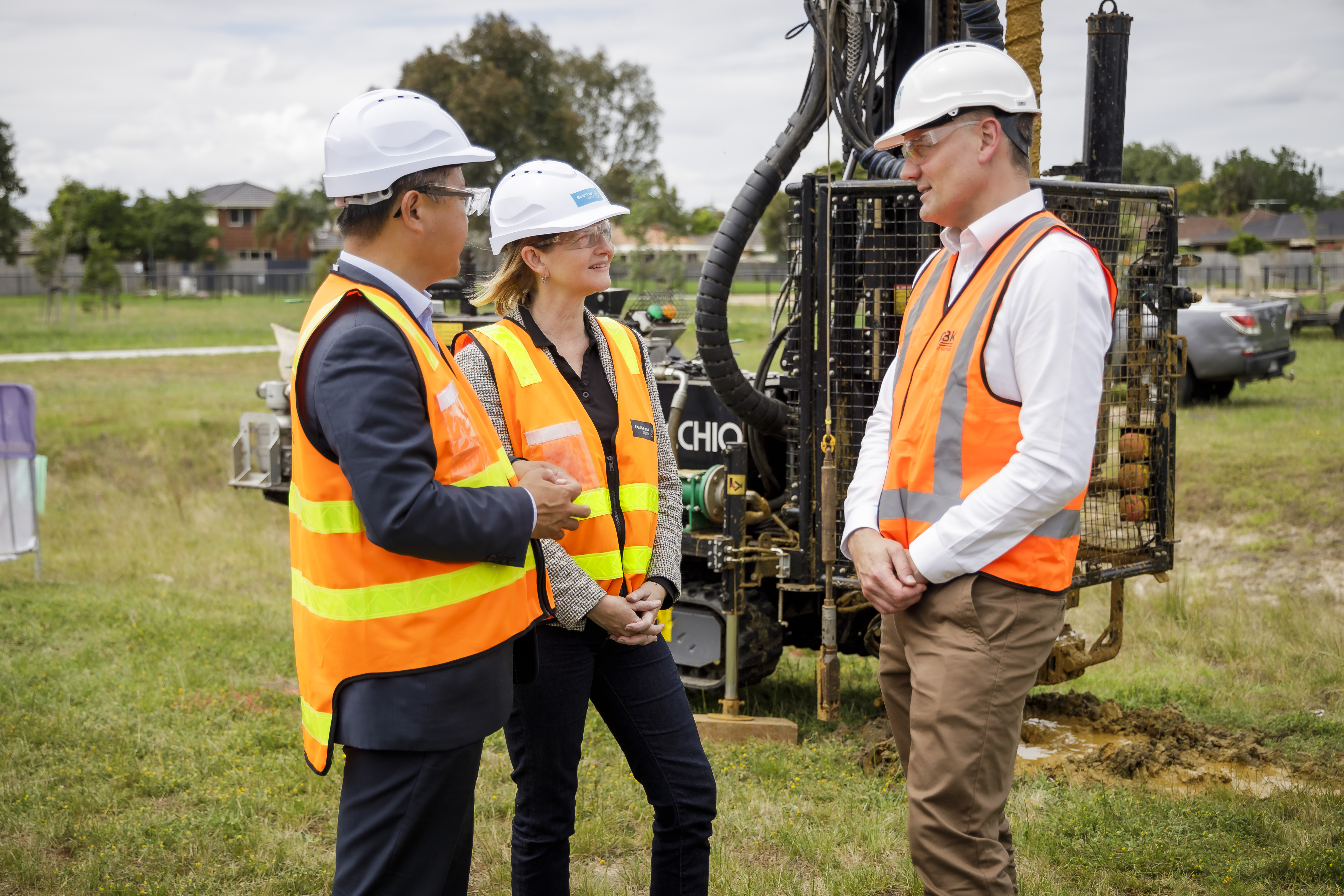 The team at the opening of the Dingley Recycled Water Scheme