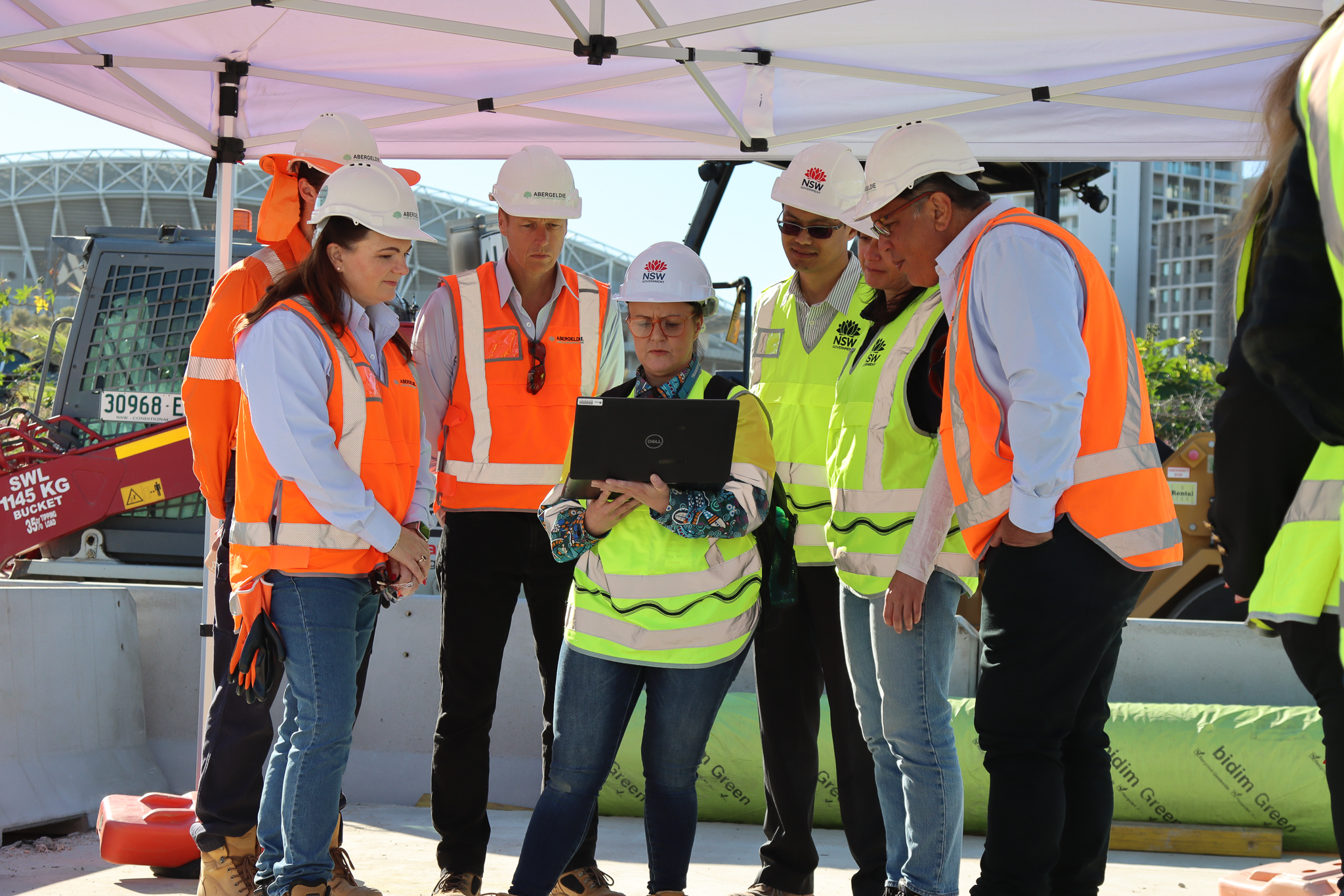 Abergeldie and Transport teams collaborating at the Hill Road Upgrade