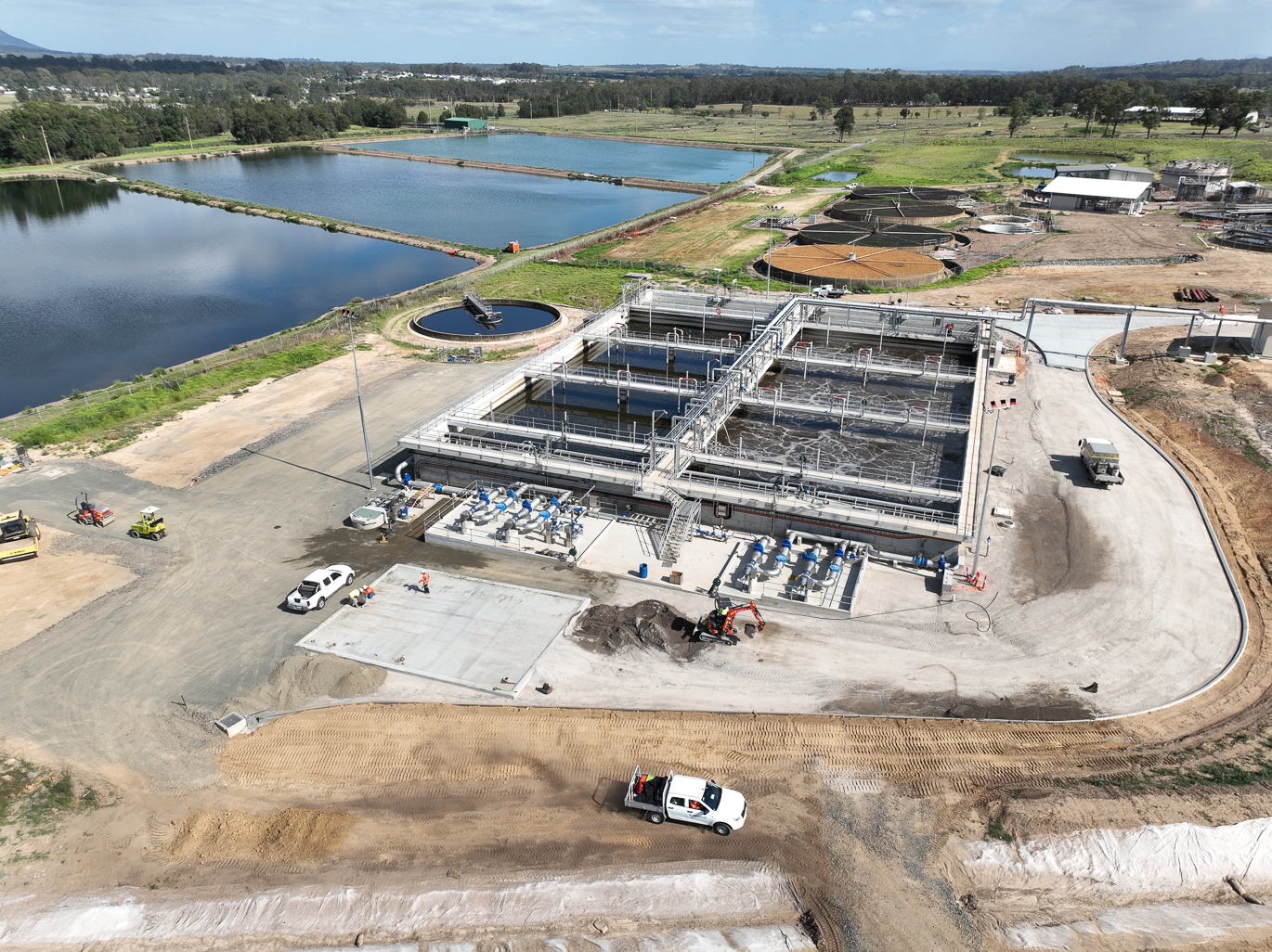 Cessnock Wastewater Treatment Works Upgrade construction