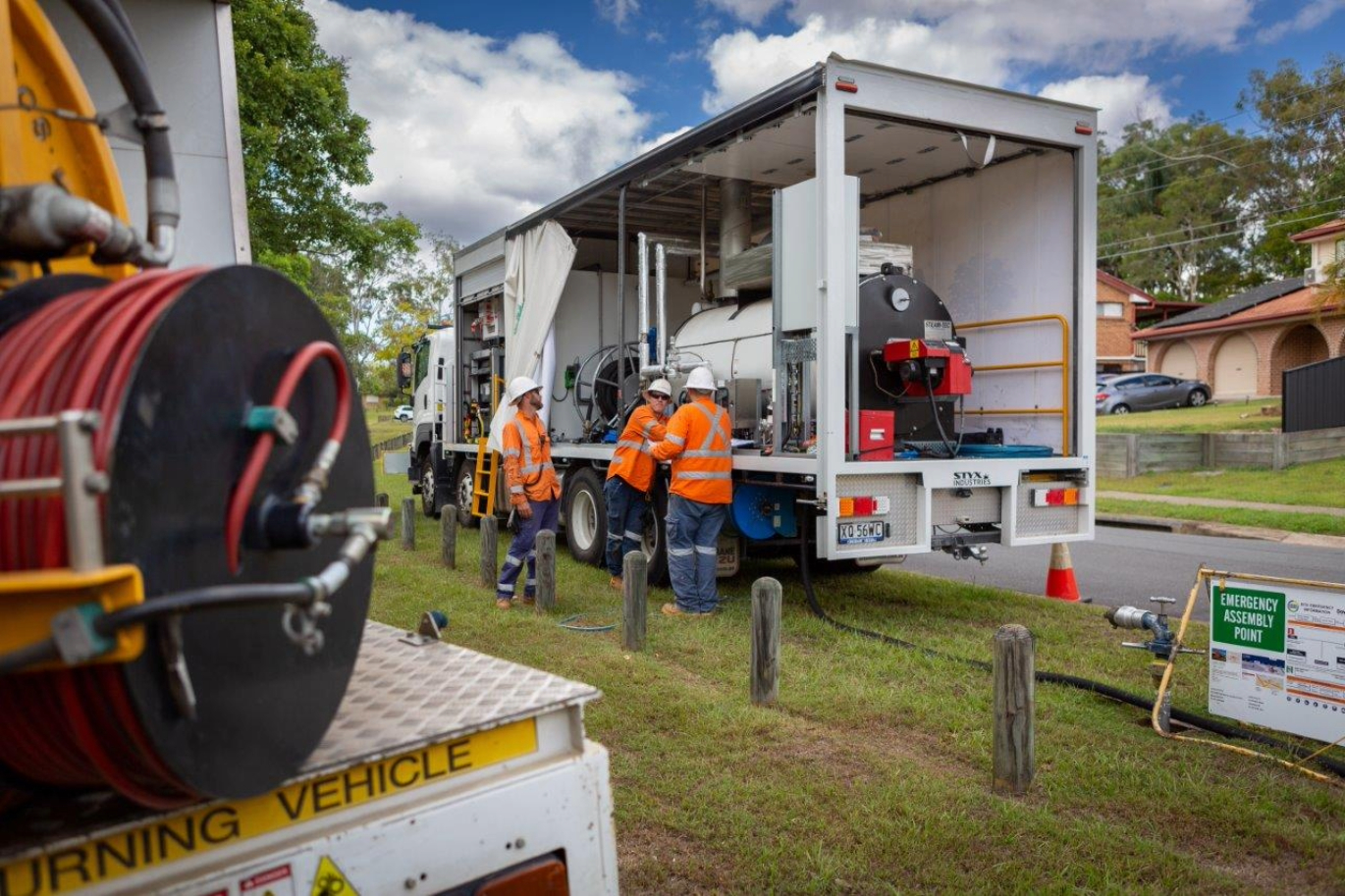 Abergeldie self performing capability conducting sewer main renewals