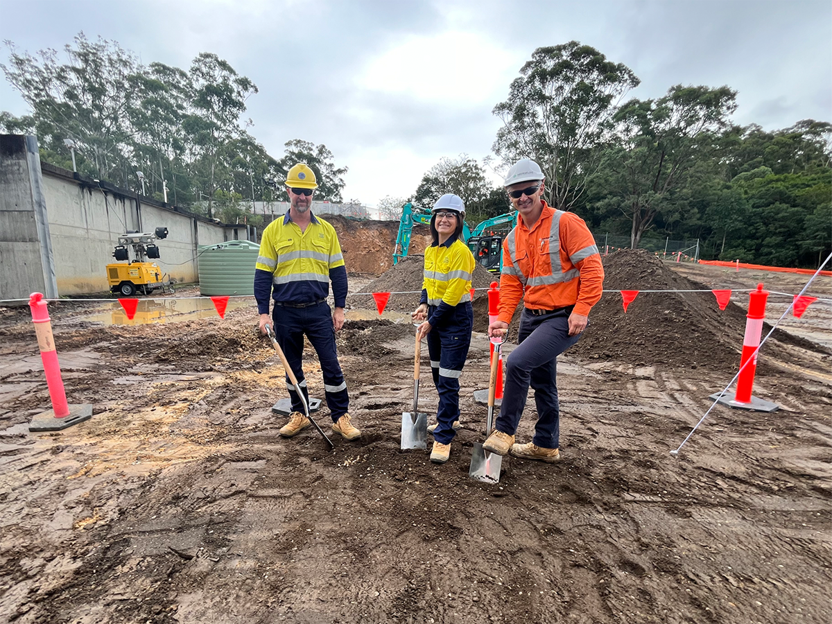 Sod turn at the Mardi Water Treatmnet Plant