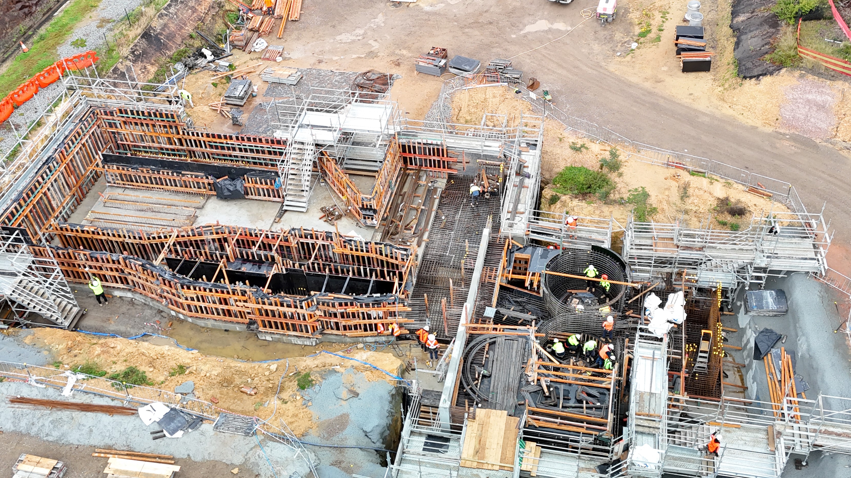 construction of the Castle Hill water resource recovery facility