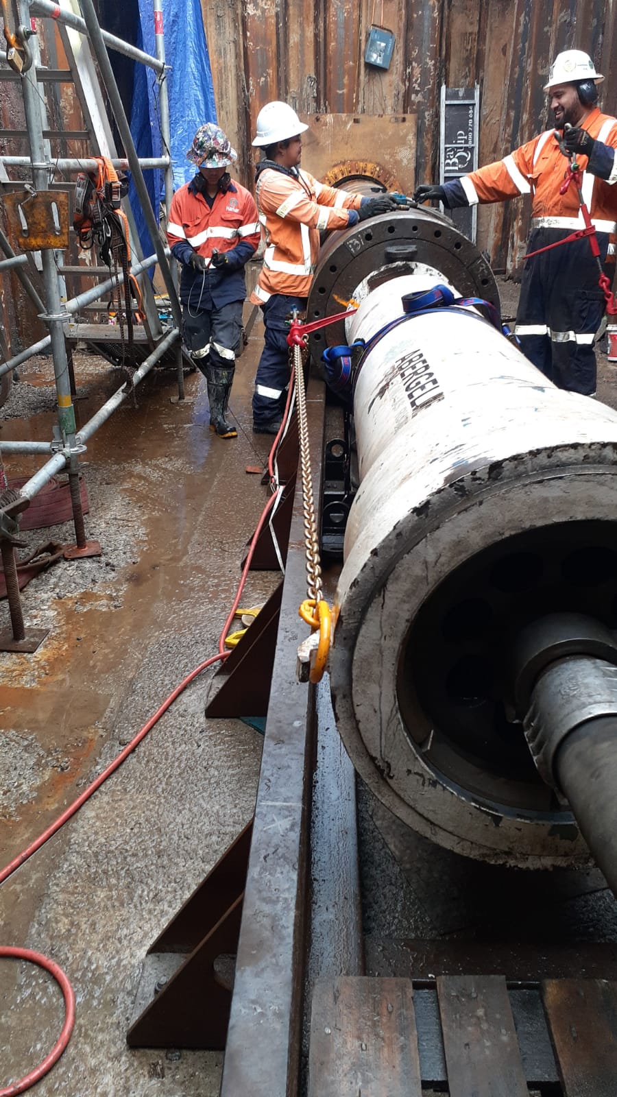 Construction of the waiari truck main 