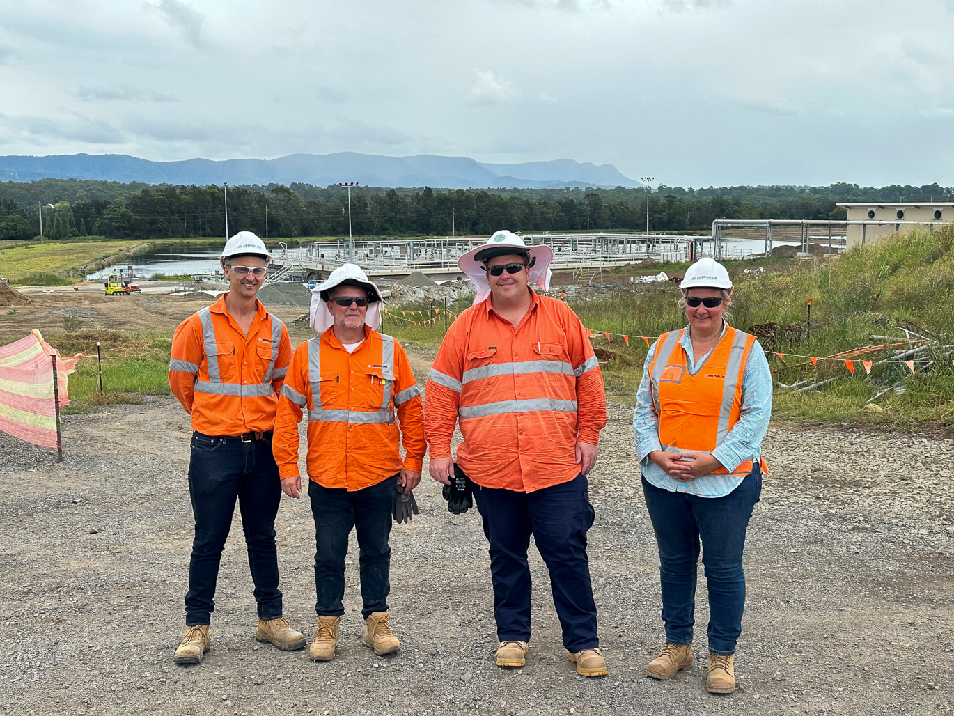 Cessnock Wastewater Treatment Works Upgrade Abergeldie project team