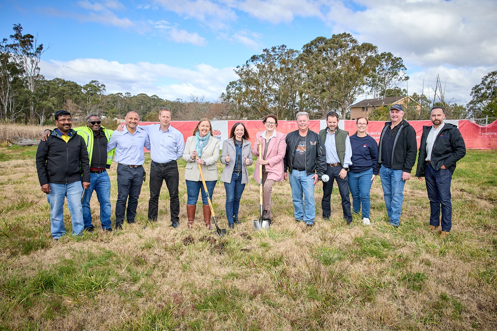 Pitt Town Bypass sod turning
