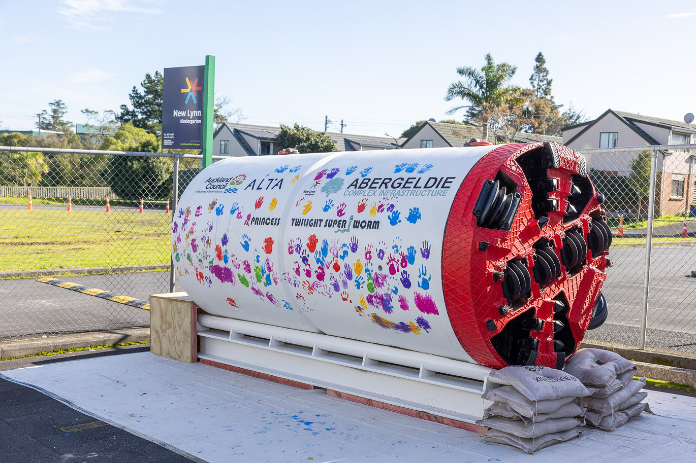 Clinker Place Stormwater Pipeline tunnel boring machine 