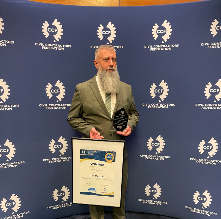 Con Mavrelis, winner of the Safety Excellence (Individual) Award