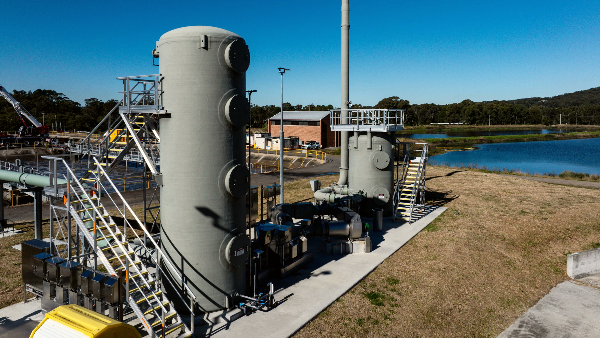 Wastewaster treatment odour control facility