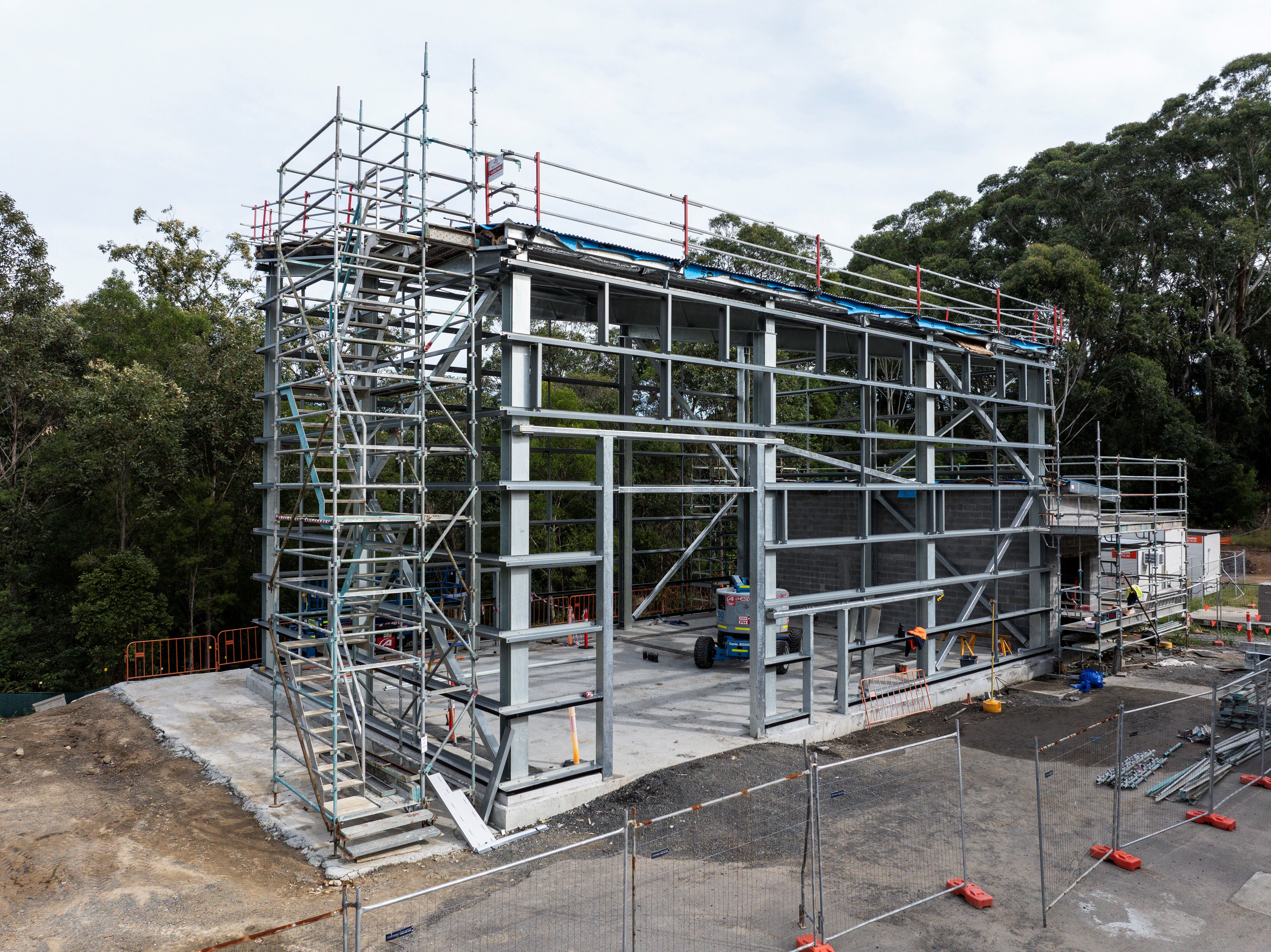 Construction on the Mardi Water Treatment Plant