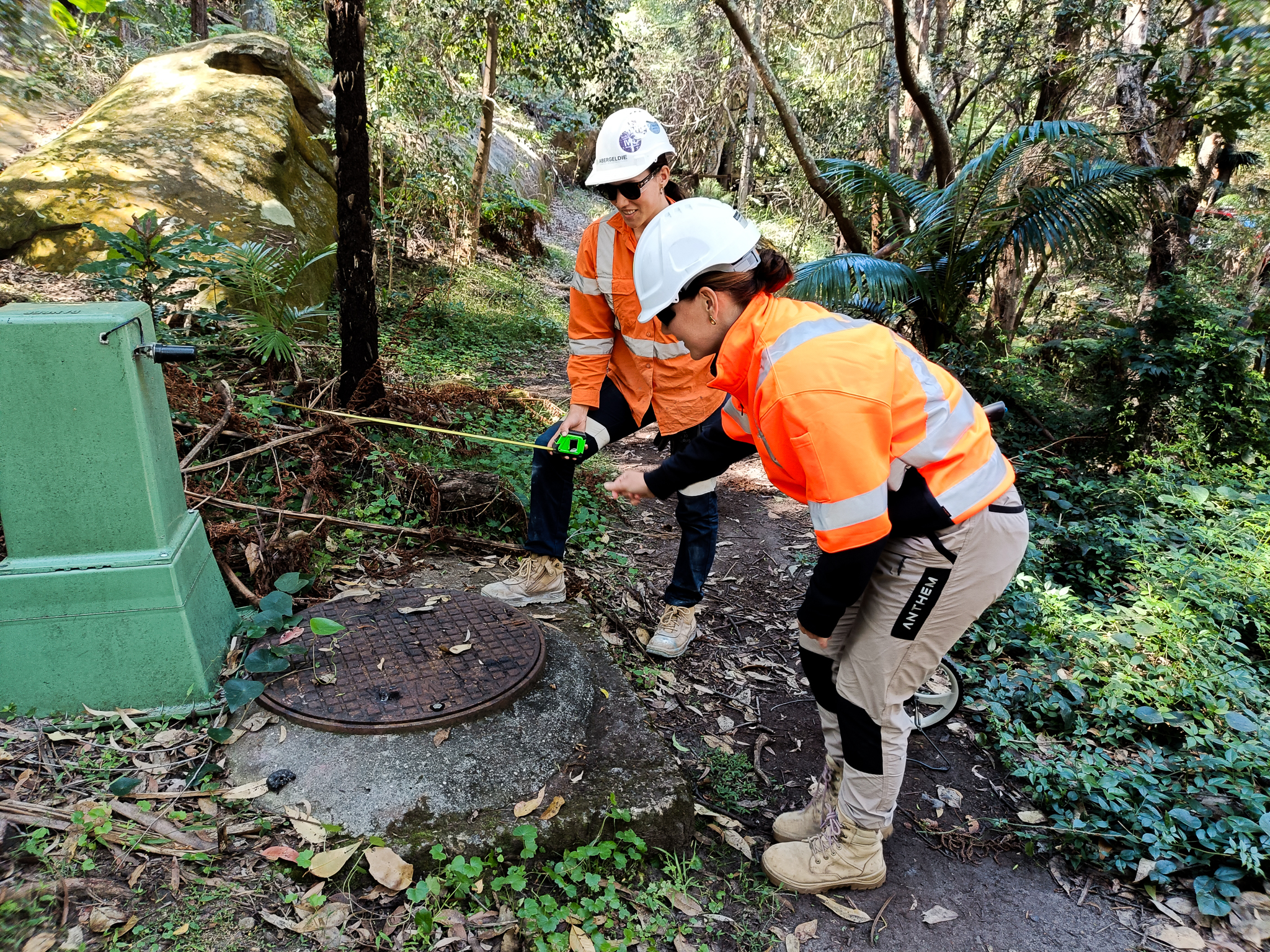 Environmental controls taking place on the Parsley Bay project site