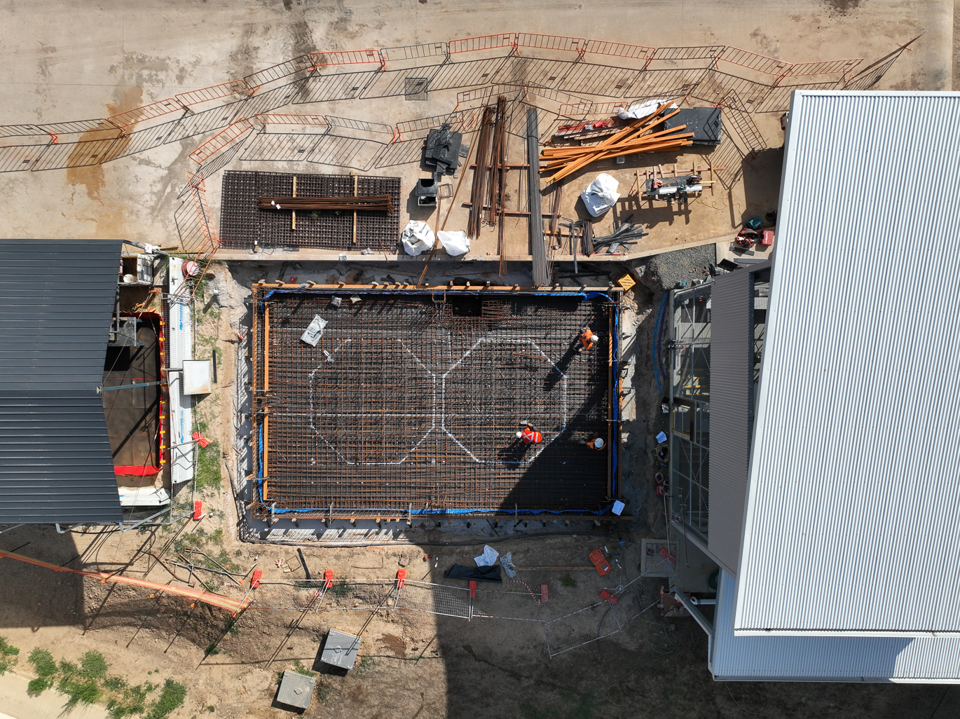Construction at the Cessnock Wastewater Treatment plant