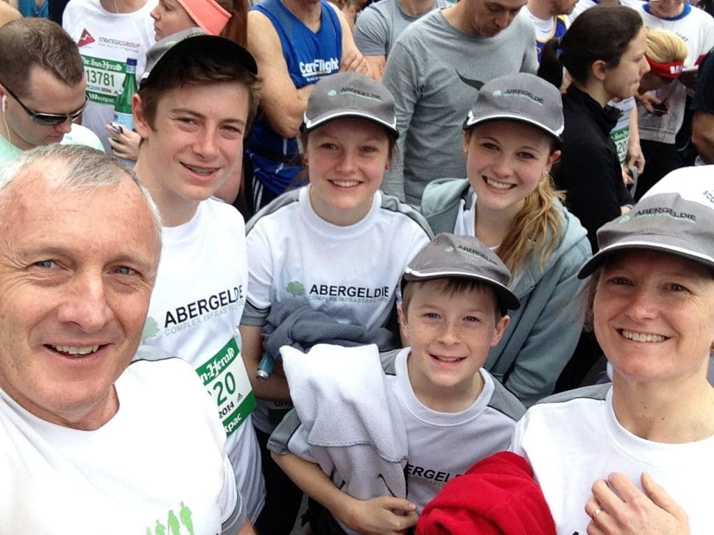 Robin and her family attend charity run to build better communities