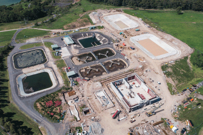Picton WasteWater Treatment Plant Upgrade Stage 2 Aerial View