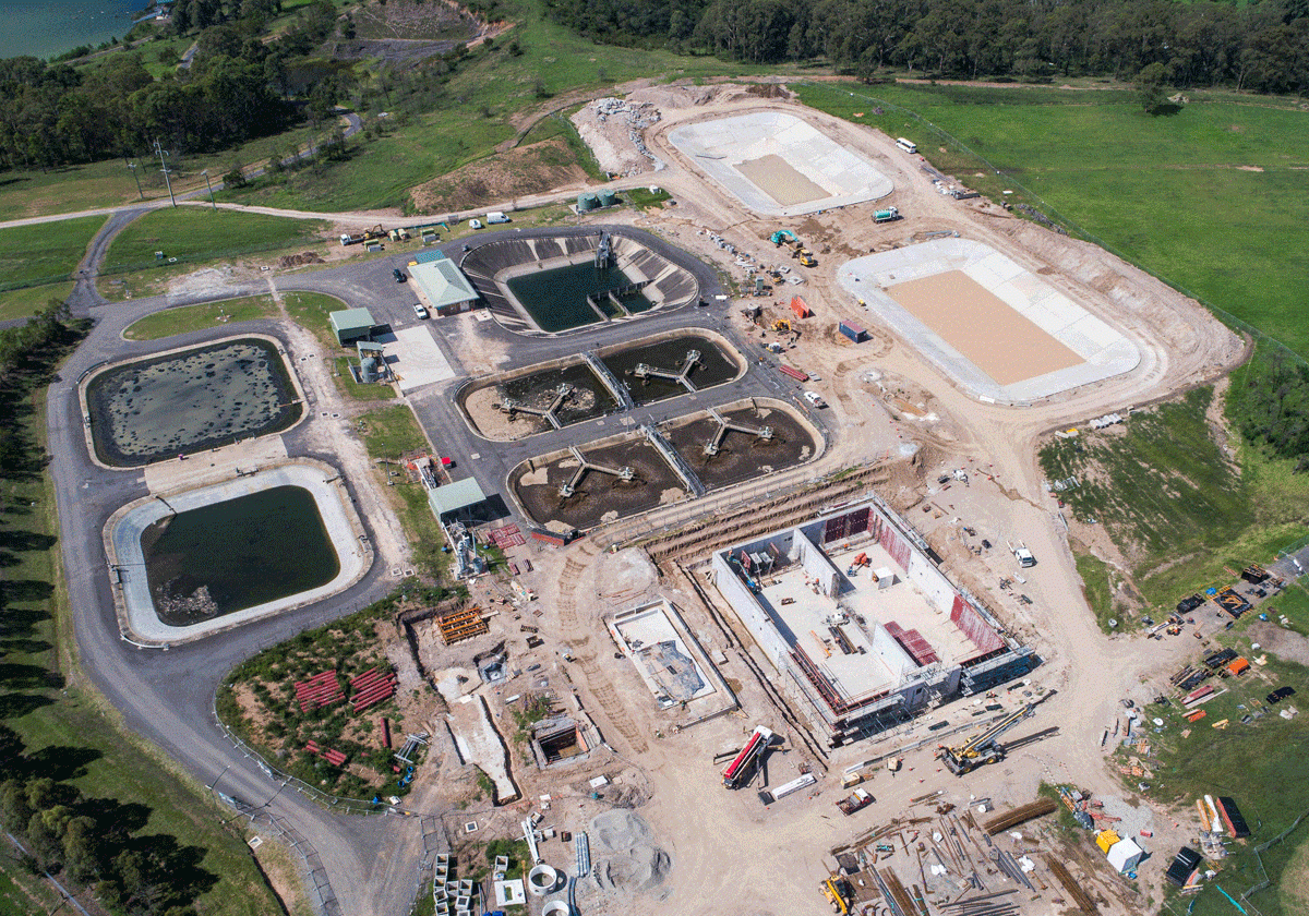 Picton WasteWater Treatment Plant Upgrade Stage 2 Aerial View